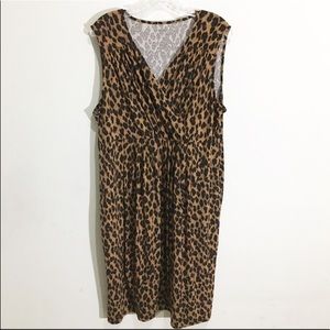 Charter Club animal print brown black deess